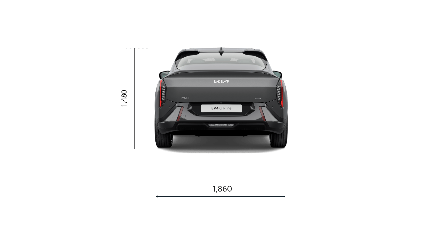 Kia EV4 Fastback GT-Line, Heckansicht